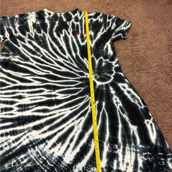 Lululemon LA All Yours T-Shirt Dress Softreme Black White Tie Dye Oversized 8 - Picture 4 of 6